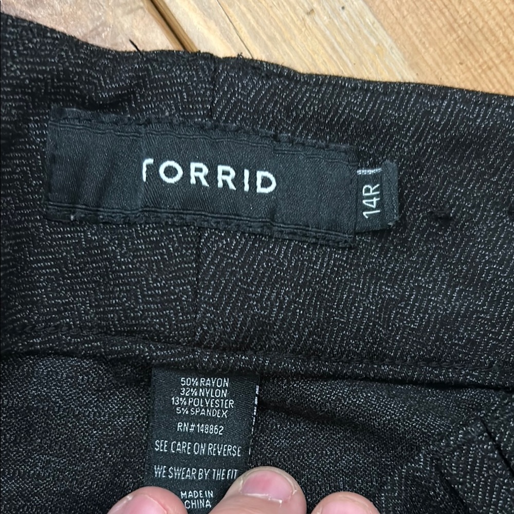 Torrid Black Dress Pants Straight-Leg - Picture 2 of 3